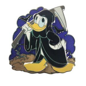 Limited Edition Donald Duck Grim Reaper Enamel Pin  Disney Collectible Halloween
